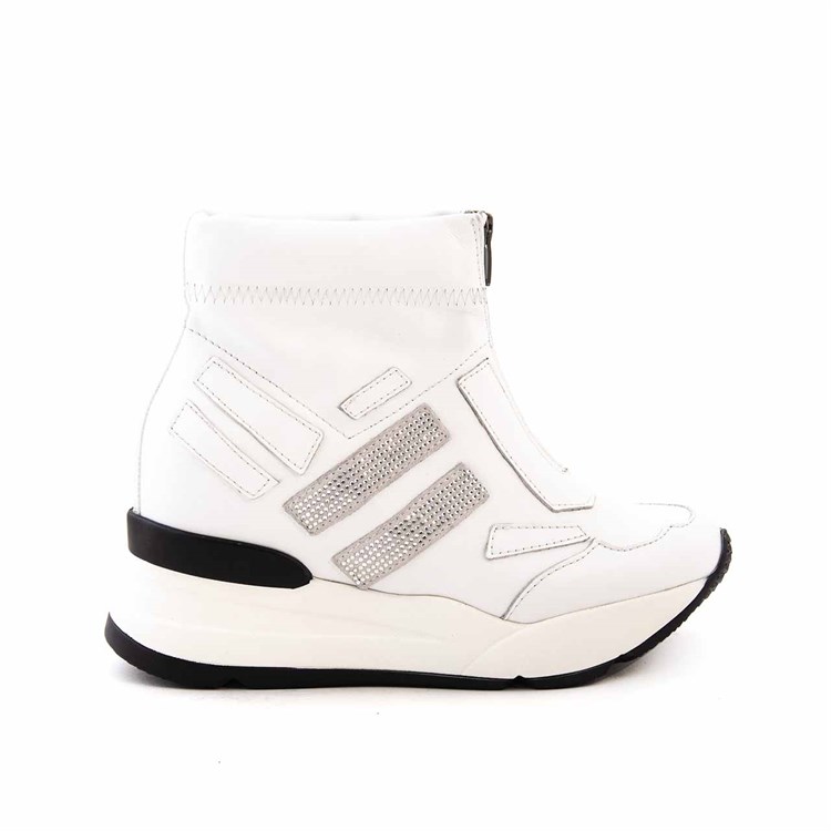 Rouge Beyaz Deri Bağcıksız Kadın Spor & Sneaker 8-211 Kemal Tanca